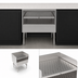 Thumbnail image #4 for John Boos 24-Inch Recessed Freestanding Stainless Steel Underbar Drainboard with 2 Removable Perforated Inserts