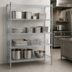 Thumbnail image #3 for EAGLEbrite Red-i-Pak 4-Tier Stationary Wire Shelving Unit, 48 in. W x 18 in. D x 63 in. H, Zinc Finish