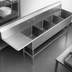 Thumbnail image #3 for John Boos Pro-Bowl 4-Compartment Stainless Steel Sink with Left Drainboard, 12