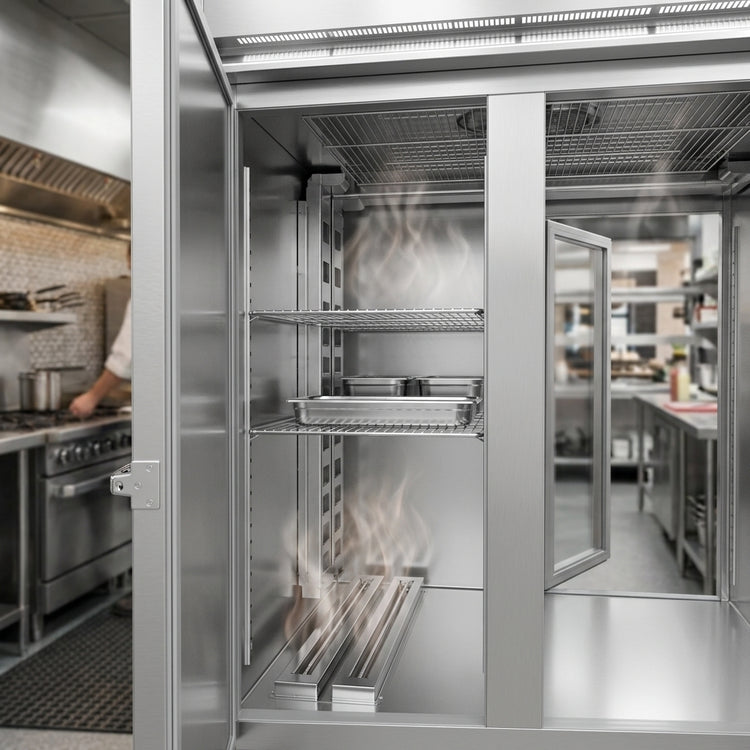 Product image #2 for Continental Refrigerator DL3W-PT Designer Line Three-Section Pass-Thru Heated Holding Cabinet