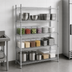 Thumbnail image #3 for Advance Tabco Special Value Series 60 Inch W x 18 Inch D x 74 Inch H Chrome Stationary Wire Shelving Unit with 4 Shelves