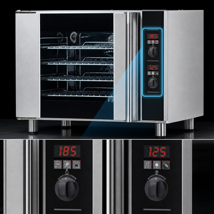 Product image #4 for Turbofan E31D4 Countertop Electric Convection Oven, 4 Half-Size Pan Capacity