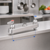 Thumbnail image #3 for EverSteel Stainless Steel 8-Inch Centers Deck Mount Workboard Mixing Faucet with Swivel Outlet, Less Nozzle