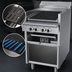 Thumbnail image #3 for Garland Cuisine Series 24-Inch Commercial Gas Charbroiler with Cast Iron Radiants, Adjustable Grates and Open Cabinet Base