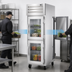 Thumbnail image #3 for True SPEC SERIES One-Section Pass-Thru Reach-In Refrigerator with 2 Glass Half Doors on the Front and 1 Stainless Steel Door on the Rear
