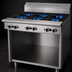 Thumbnail image #3 for Garland Cuisine 36-Inch Heavy Duty Gas Open Burner Range with Storage Base, 6 Burners