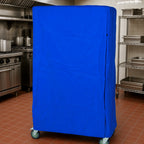 Thumbnail image #3 for Quantum CC186063BNV Wire Cart Cover, 18"D x 60"W x 63"H, 400 Denier Blue Nylon with Velcro Flap