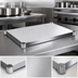 Thumbnail image #3 for 48 Inch x 30 Inch 16-Gauge Type 300 Stainless Steel Undershelf for Work Tables