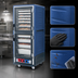 Thumbnail image #3 for Metro C5 3 Series Insulation Armour Full-Height Mobile Heated Holding & Proofing Cabinet, Low Watt, Blue, Dutch Clear Doors