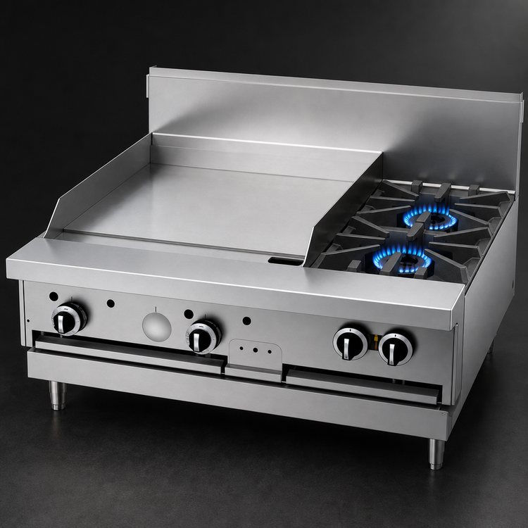 Product image #3 for Garland G Starfire Pro 36-Inch Modular Gas Restaurant Range with 2 Open Burners and 24-Inch Griddle