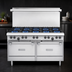 Thumbnail image #3 for Garland US Range U Series 60-Inch Commercial Gas Range with 10 Open Burners and 2 Storage Bases