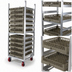Thumbnail image #3 for Channel Lifetime Tough Extra Heavy-Duty Aluminum Glass/Oval Tray Rack Dolly, 10-Rack Capacity
