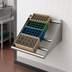 Thumbnail image #3 for Klinger's Trading TSW1962 Wall-Mount Tubular Glass Rack Sorting Shelf, 62 x 18-1/2 Inches, 304 Stainless Steel