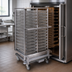 Thumbnail image #3 for Cres Cor Double-Width End-Load No-Lift Roll-In Rack for 13 x 26 Wire Baskets, 32-Basket Capacity