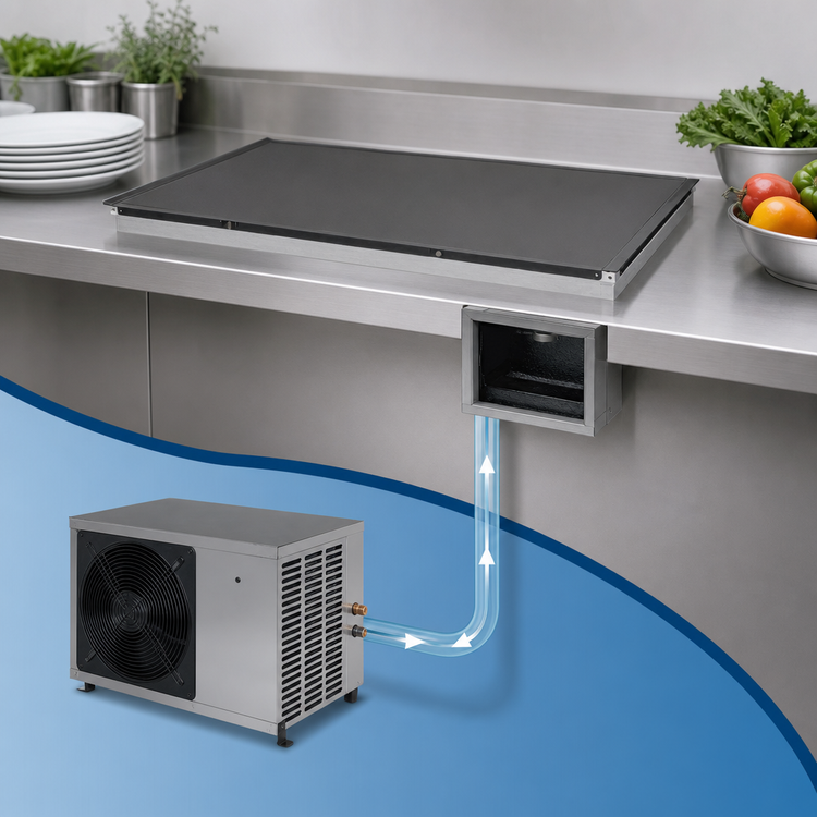 Product image #3 for Hatco CSBFX-24-S 24-Inch Square Built-In Flush-Top Remote Refrigerated Cold Shelf