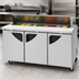 Thumbnail image #3 for Turbo Air Super Deluxe 72-5/8-Inch Three-Section Sandwich/Salad Prep Table with 12-Pan Opening