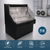 Thumbnail image #3 for Howard-McCray 35E Series Remote Straight-Sided Impulse Open Merchandiser, 75-Inch, Black, 2-Tier, Endless Design