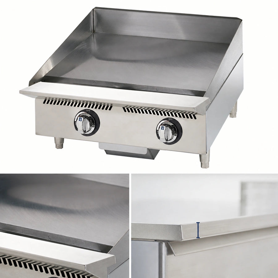 1-Inch Polished Steel Griddle Plate