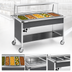 Thumbnail image #3 for Atlas Metal CAH-5 Mobile Electric Hot Food Serving Counter with 5 Pan Capacity