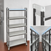 Thumbnail image #3 for Cambro Camshelving Elements XTRA High Density Top Rail Stationary Starter Unit, 21 x 48 x 81 Inch, 5-Tier, Speckled Gray