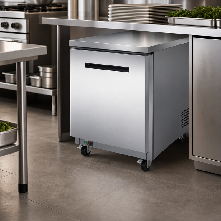 Product image #3 for Maxx Cold X-Series 27-Inch Undercounter Freezer, 6.5 Cu. Ft., One Section, Solid Door