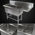 Thumbnail image #3 for John Boos Pro-Bowl 2-Compartment Stainless Steel Sink with Right Drainboard, 68-3/16 Inch W x 25-1/2 Inch D