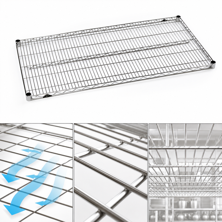 Product image #3 for Metro Super Erecta 24 Inch x 21 Inch Stainless Steel Wire Shelf