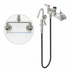 Thumbnail image #3 for T&S Brass B-0612 Wall-Mount Pot & Kettle Filler Mixing Faucet, 8-Inch Centers, 68-Inch Hose