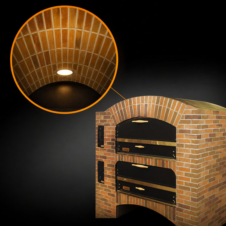 Product image #3 for Marsal MB-866 Single Deck Brick-Lined Gas Pizza Oven