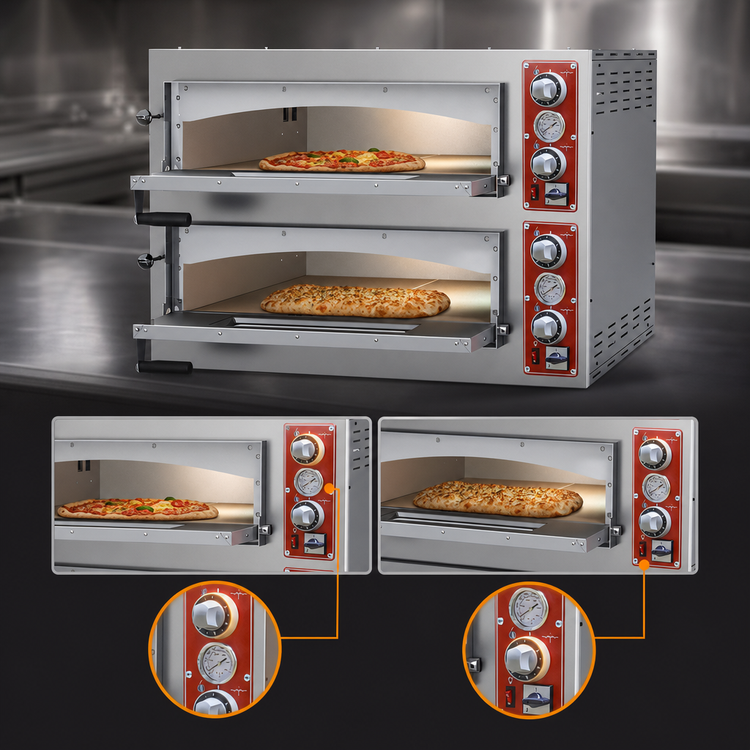 Product image #3 for Trento Entry Max Series Double-Chamber Electric Deck Pizza Oven, 39-Inch Wide, 220V, 1-Phase