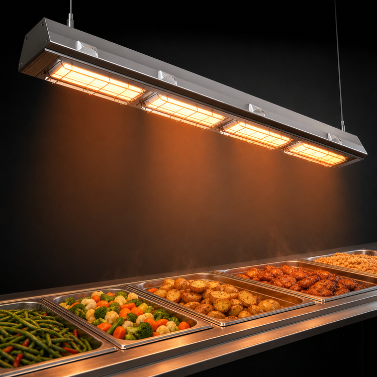 Product image #3 for Hatco Ultra-Glo 60-Inch Lighted High-Watt Ceramic Infrared Strip Heater