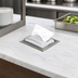 Thumbnail image #3 for San Jamar Classic In-Counter Interfold Napkin Dispenser, 450+ Capacity, Clear Faceplate, Stainless Steel Body