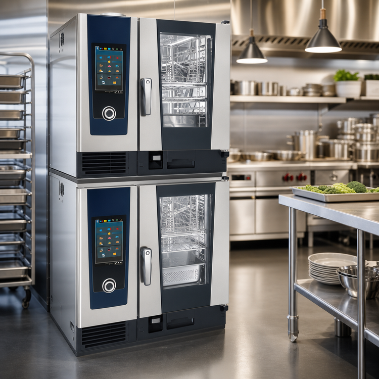 Product image #3 for RATIONAL iCombi Pro 6-Half Size Electric Double-Stack Combi Oven with AutoDose