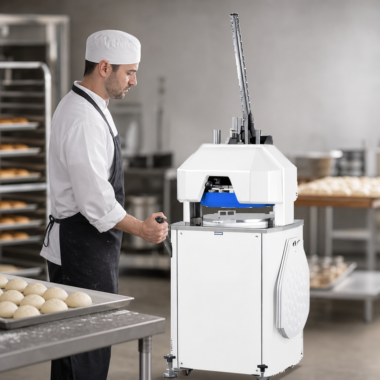 Product image #3 for Doyon Semi-Automatic Dough Divider/Rounder, 3 kg Capacity, 30-Piece, 120V