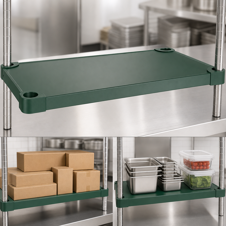 Product image #3 for Eagle Group Quik-Set Solid Shelf, 60-Inch W x 24-Inch D, Green Epoxy Finish
