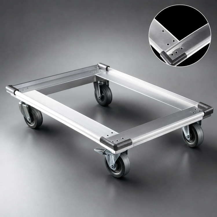 Product image #3 for Metro Made-to-Order Aluminum Truck Dolly Frame with Wraparound Bumper, 30"W x 21"D