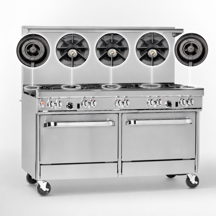 Product image #3 for Southbend Ultimate 60-Inch Gas Restaurant Range with 2 Standard Ovens, 5 Burners and 24-Inch Griddle