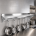 Thumbnail image #3 for John Boos Stallion 120-Inch Wall-Mount Stainless Steel Pot Rack Shelf