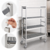 Thumbnail image #3 for Fermostock 4-Tier Mobile Polymer Shelving Unit, 42W x 18D x 71H