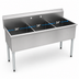 Thumbnail image #3 for Eagle Group Three-Compartment Utility Sink, 73-3/8
