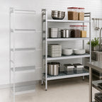 Thumbnail image #3 for Fermod Fermostock 5R26A83-E 5-Tier Polymer Shelving Add-On Unit, 26W x 14D x 83H, 800 lb. Per Shelf