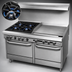 Thumbnail image #3 for Southbend S-Series 60 Inch Gas Restaurant Range with 6 Open Burners, 24 Inch Thermostatic Griddle, Convection Oven and Cabinet Base