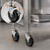 Thumbnail image #3 for Krowne Royal Series 5-Inch Swivel Threaded Stem Casters with Brake, Set of 4