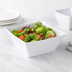 Thumbnail image #3 for American Metalcraft 58 oz. Square Melamine Serving Bowl, Faux Slate White