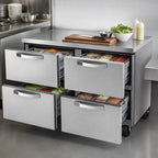 Thumbnail image #3 for True Mfg. - General Foodservice SPEC SERIES TUC-48D-4-HC~SPEC3 48-Inch Undercounter Drawer Refrigerator, 4 Drawers, Stainless Steel, R290
