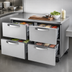 Thumbnail image #3 for True Spec Series 48-Inch Undercounter Drawer Refrigerator, 4 Drawers, Stainless Steel, R290