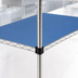 Thumbnail image #3 for QuadPlus 24 Inch x 24 Inch Solid Blue Polymer Shelf Mat with Quad-Adjust Wire Frame