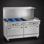 Thumbnail image #3 for Southbend (Middleby) Ultimate 4603AC-3T 60-Inch Commercial Gas Range with 4 Open Burners, 36-Inch Thermostatic Griddle, Convection Oven