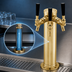 Thumbnail image #3 for Perlick 4026TF Countertop 3-Faucet Glycol-Cooled Beer Draft Arm Tower, Tarnish-Free Brass