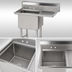 Thumbnail image #3 for Advance Tabco Special Value Series 1-Compartment Fabricated Sink with Right Drainboard, 18 x 24 x 14 Bowl, 16-Gauge Stainless Steel